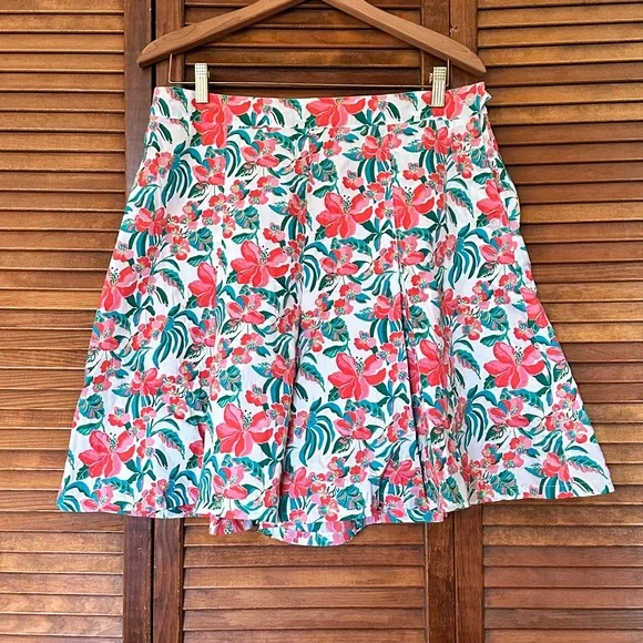 Bernie Dexter pinup style hibiscus skort size 1X - Picture 3 of 11